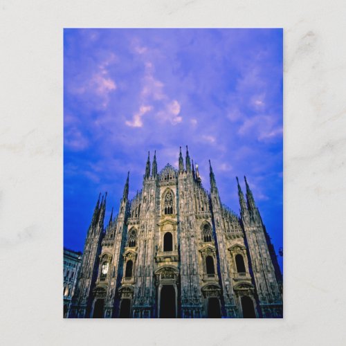 Cloudy Sunrise _ Duomo _ Milano Italia _ Postcard