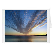 Cloudy Sunset Card (Front Horizontal)