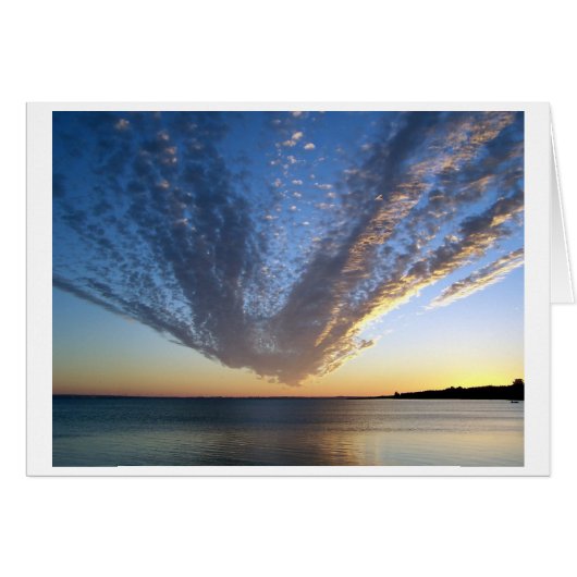 Cloudy Sunset Card (Front Horizontal)