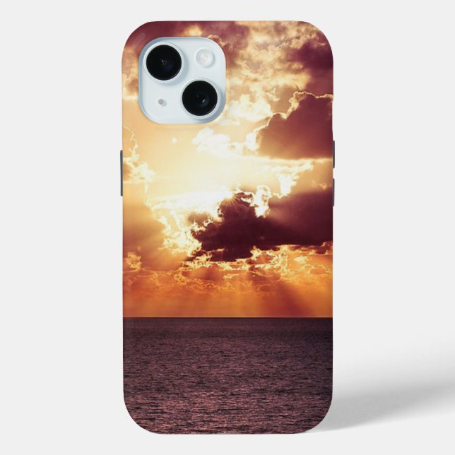 Cloudy Sunset Over Sea Case-Mate iPhone Case (Back)