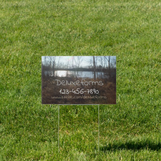 Cloudy Sunset Sign
