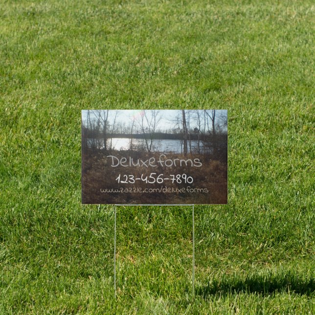 Cloudy Sunset Sign (Insitu)