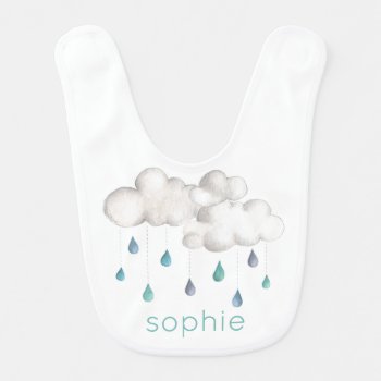 Cloudy With A Chance Of A Baby Shower Baby Bib by mistyqe at Zazzle
