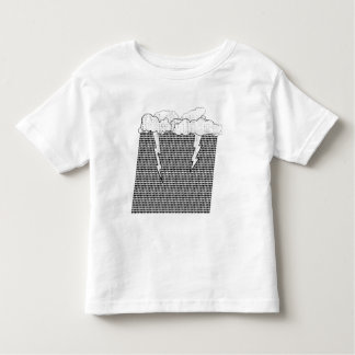 Cloudy, with a chance of  houndstooth toddler t-shirt