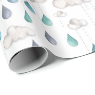 Cloudy with a chance of Sprinkles Wrapping Paper