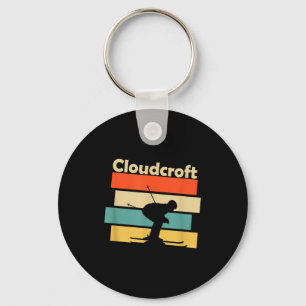 Clouroft New Mexico Retro Ski  Keychain