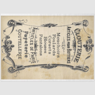 Clouterie Label Decoupage Paper