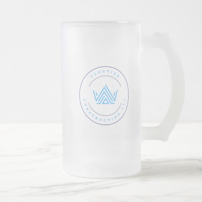 Cloutier Construction Frosted Stein  (Right)
