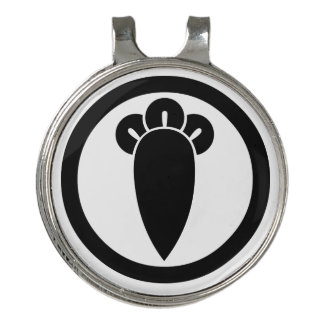Clove in circle golf hat clip