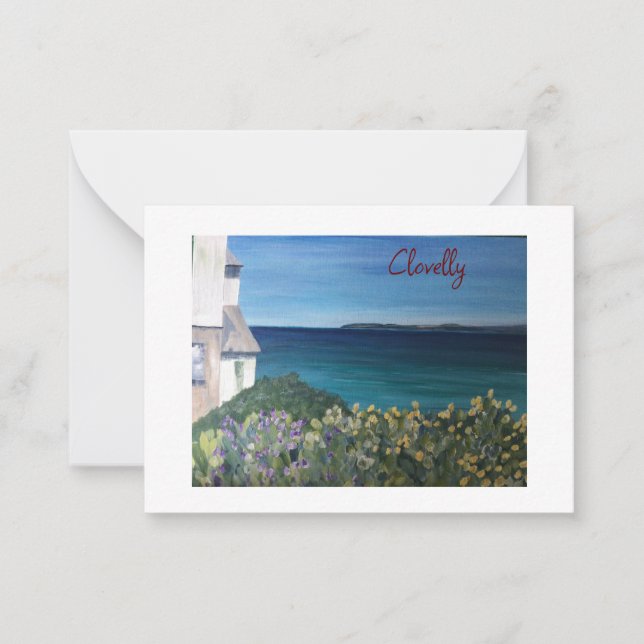 Clovelly Devon  Note Card (Front)