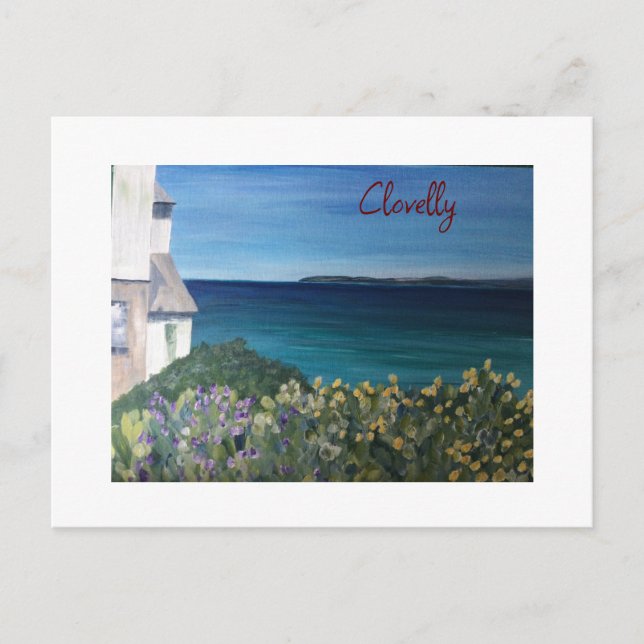 Clovelly Devon  Postcard (Front)
