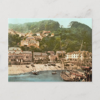 Clovelly Harbour, Torridge, Devon, c.1895 Postcard