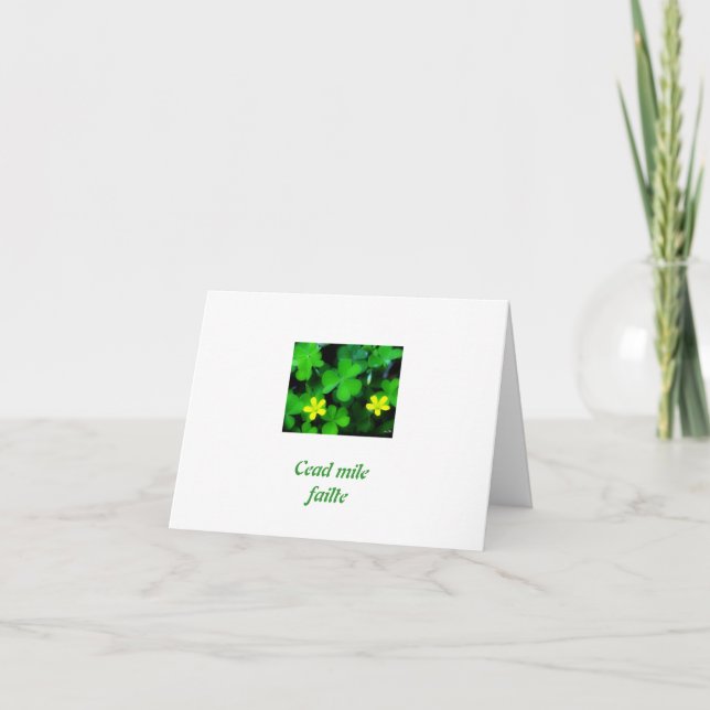 clover2, Cead mile failte Card (Front)