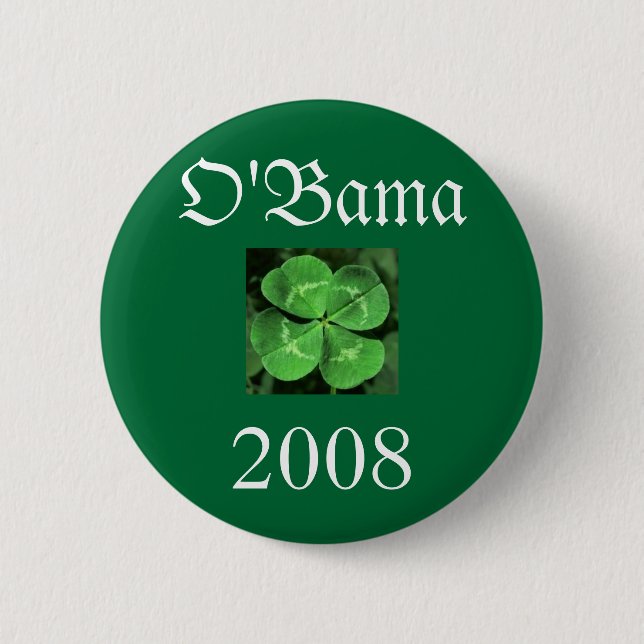 clover 2, O'Bama, 2008 Button (Front)