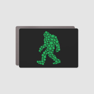 Clover Bigfoot St Patrick's Day Boys Shamrock Car Magnet