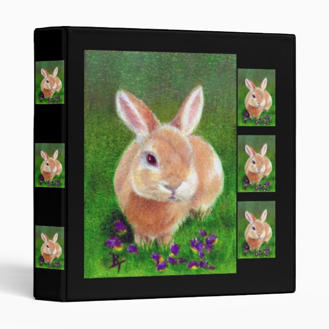 Clover Bunny Binder (Front/Spine)