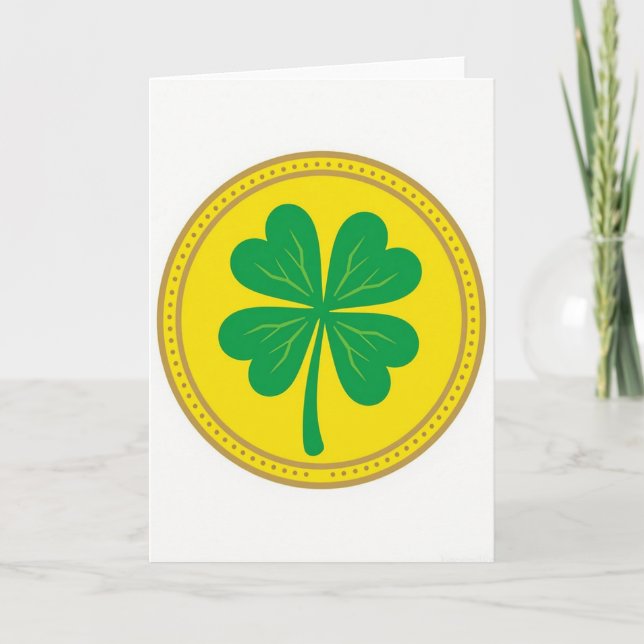 Clover Circle Pattern Card (Front)