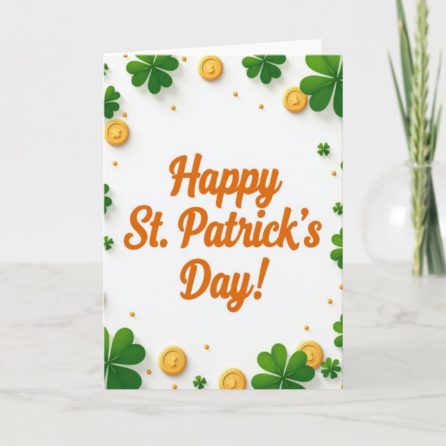 Clover Coins Happy Day Card (Front)