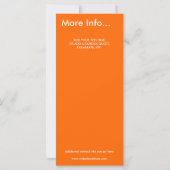 CLOVER DESIGN in ORANGE - RACK CARD (Back)