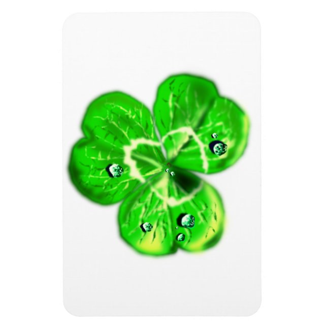 Clover Dew Drops Magnet (Vertical)