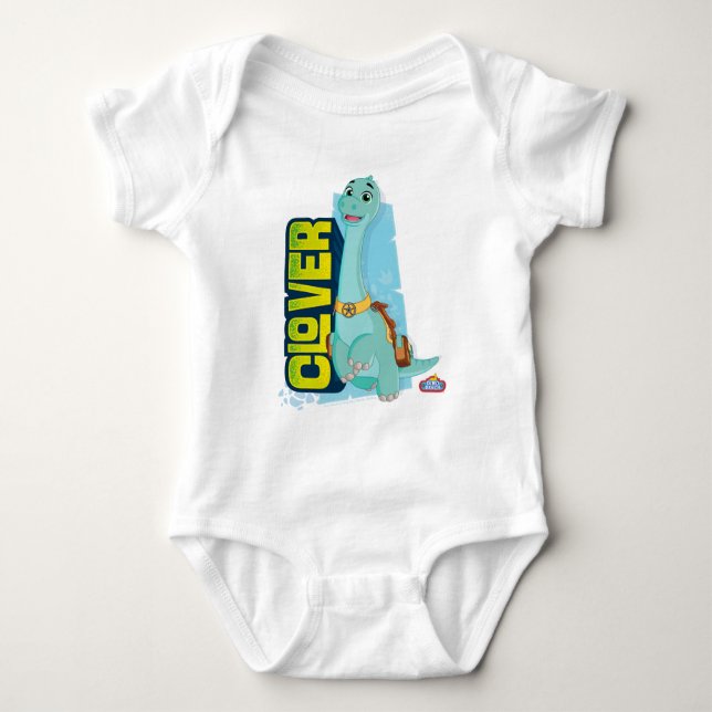 Clover | Dino Ranch Baby Bodysuit (Front)