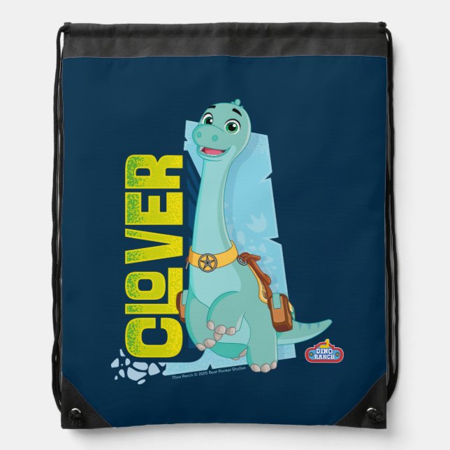Clover | Dino Ranch Drawstring Bag (Front)