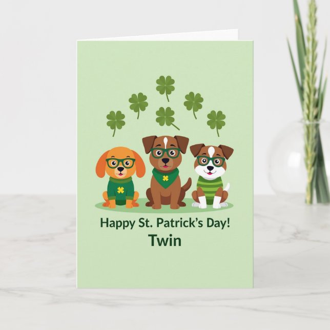 Clover Dogs Happy Day Card (Front)