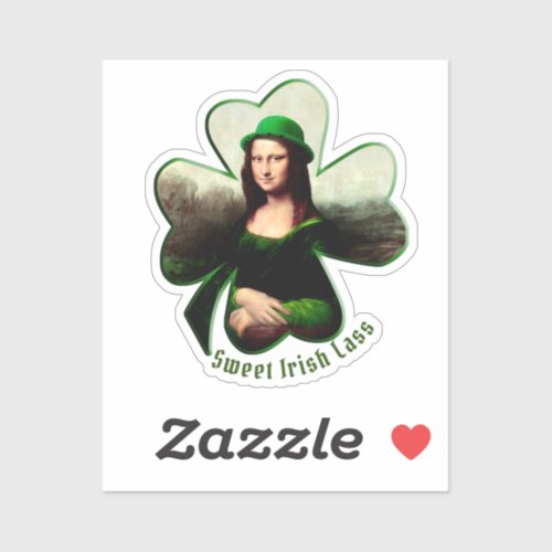 Clover Earring St Patricks Day Sticker