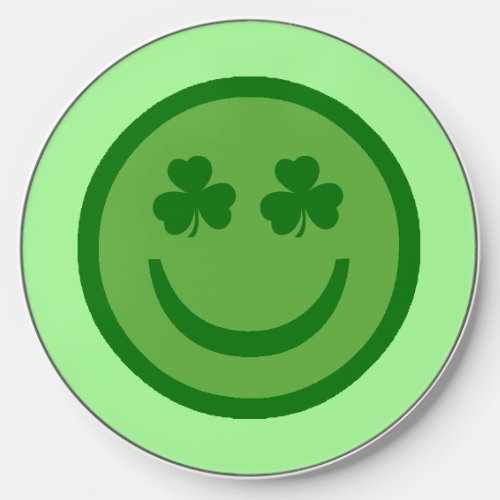 Clover Eyes Happy Face Wireless Charger