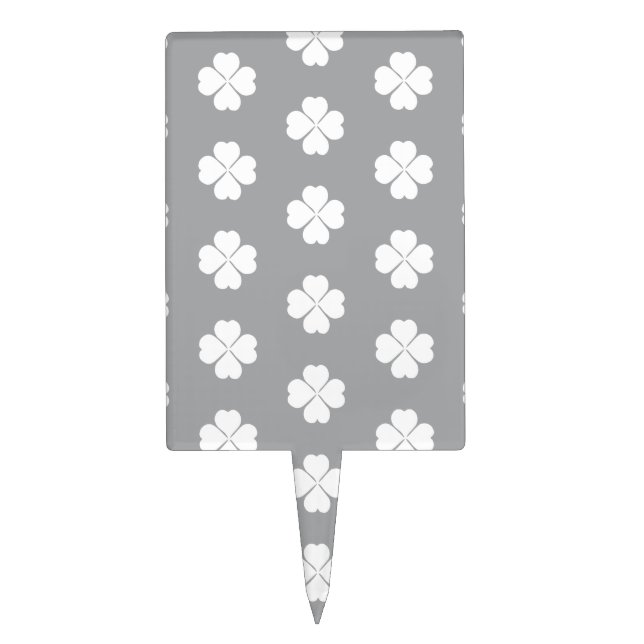 Clover flavored cake pick (Front)