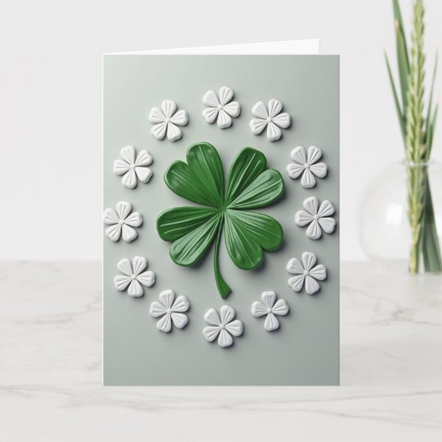 Clover Flower Pattern Card (Front)
