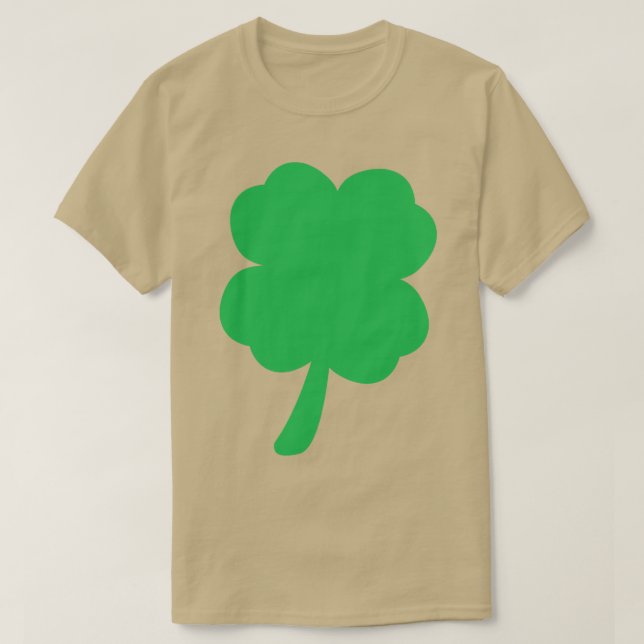 Clover Four Leaf St Patricks Day 1 T-Shirt (Design Front)