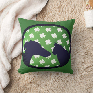 Clover Friends Throw Pillow