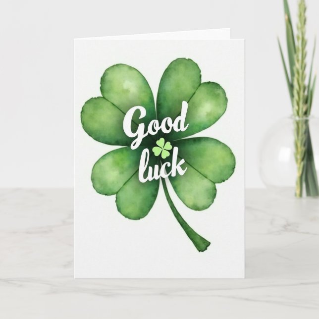 Clover Good Luck Art Card (Front)
