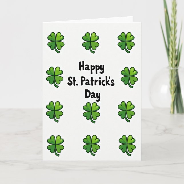 Clover Grid Happy Day Card (Front)