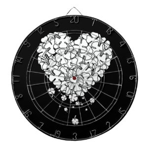 Clover Heart Dart Board