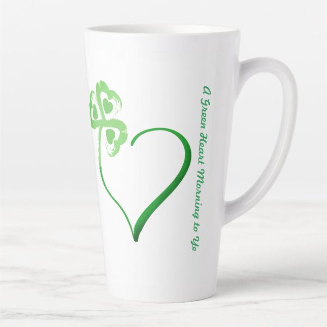 Clover Heart Latte Mug (Right)