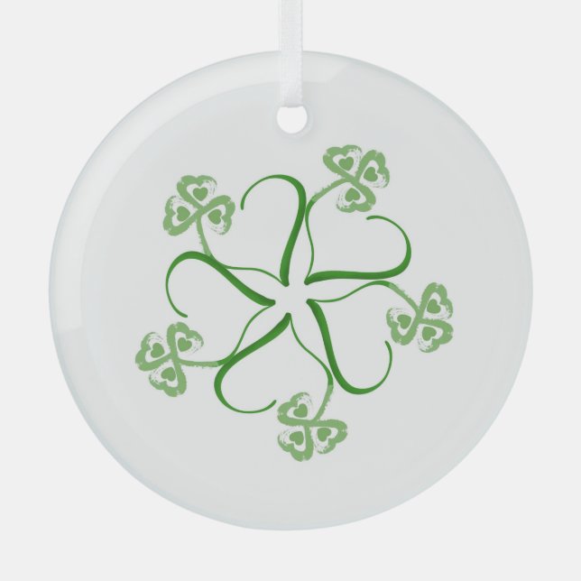 Clover Heart Ornament (Front)