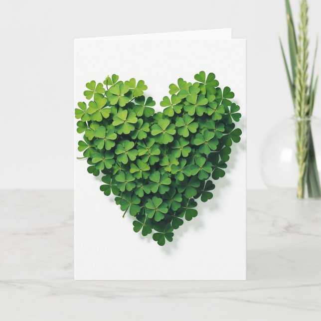 Clover Heart Pattern Card (Front)