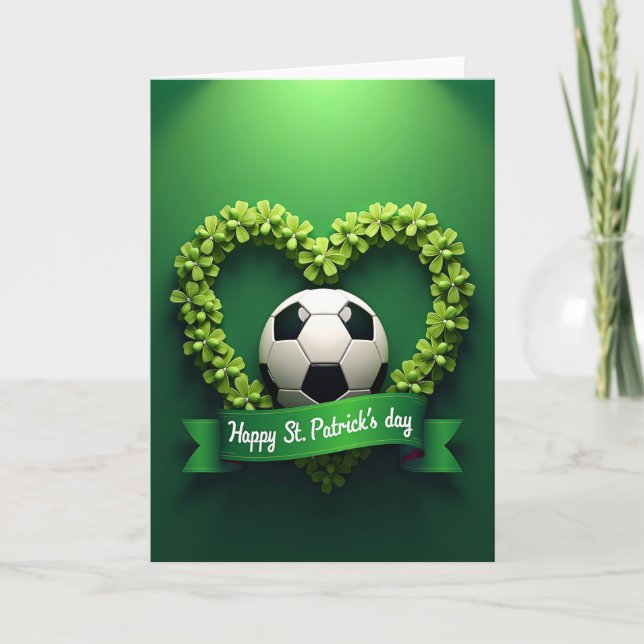 Clover Heart Soccer Ball Card (Front)