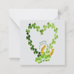 Clover Heart St. Patrick's Day Note Card