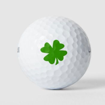 Clover Image Golf Balls by GKDStore at Zazzle