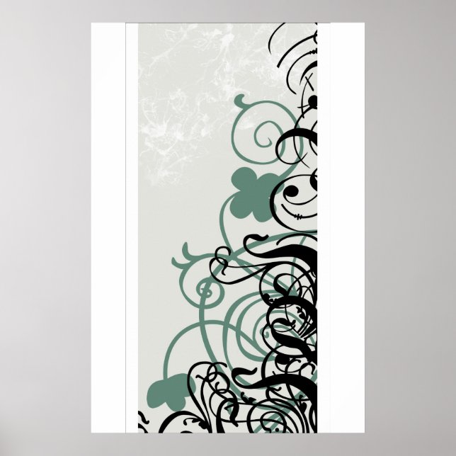 clover in vector poster (Front)