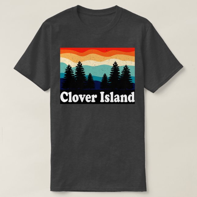 Clover Island Alaska Retro T-Shirt (Design Front)