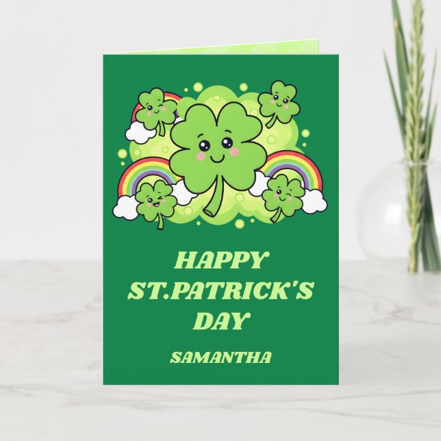 Clover Joy St. Patrick’s Day Card (Front)