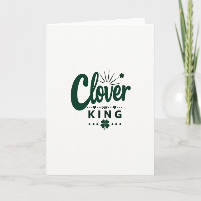 Clover King Best Wishes Card (Front)