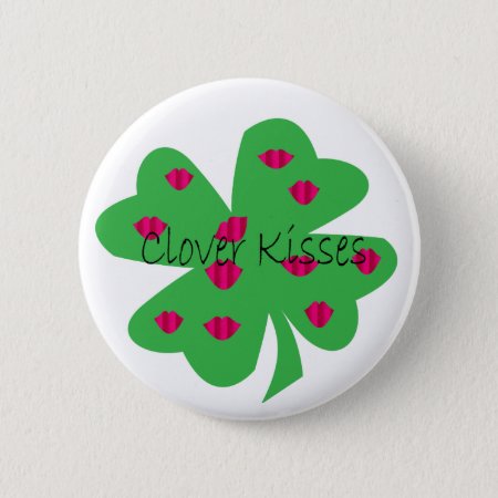 Clover Kisses Button
