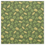 Clover Leaf &amp; Gold Coin Pattern Fabric