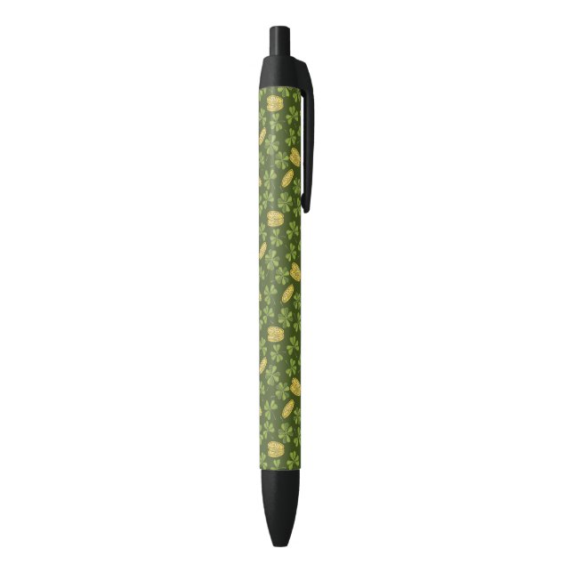 Clover Leaf & Gold Coin Pattern Pen (Bottom (Vertical))