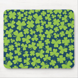 Clover Leaf Illustration Mouse Pad